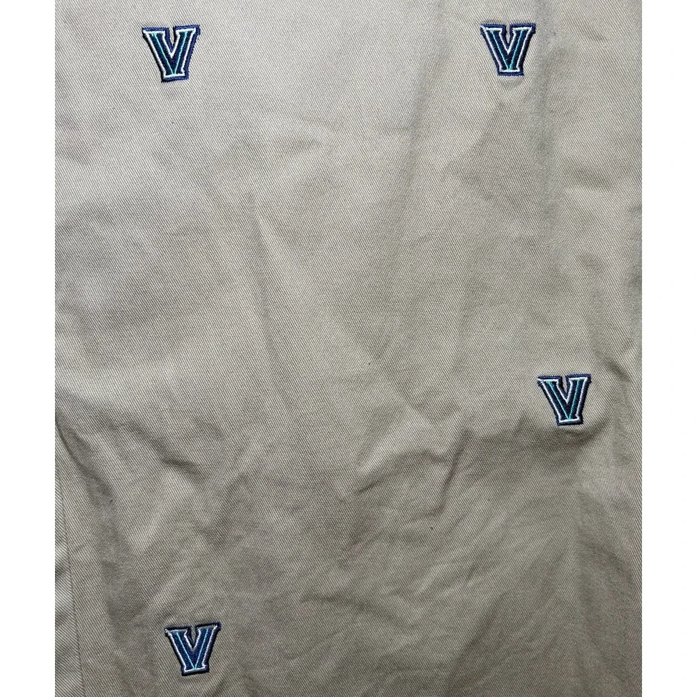 Villanova Men's Embroidered Khaki Pants | 38 X 35 - Picture 9 of 11